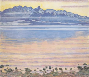Lake Thun with Stockhorn Range